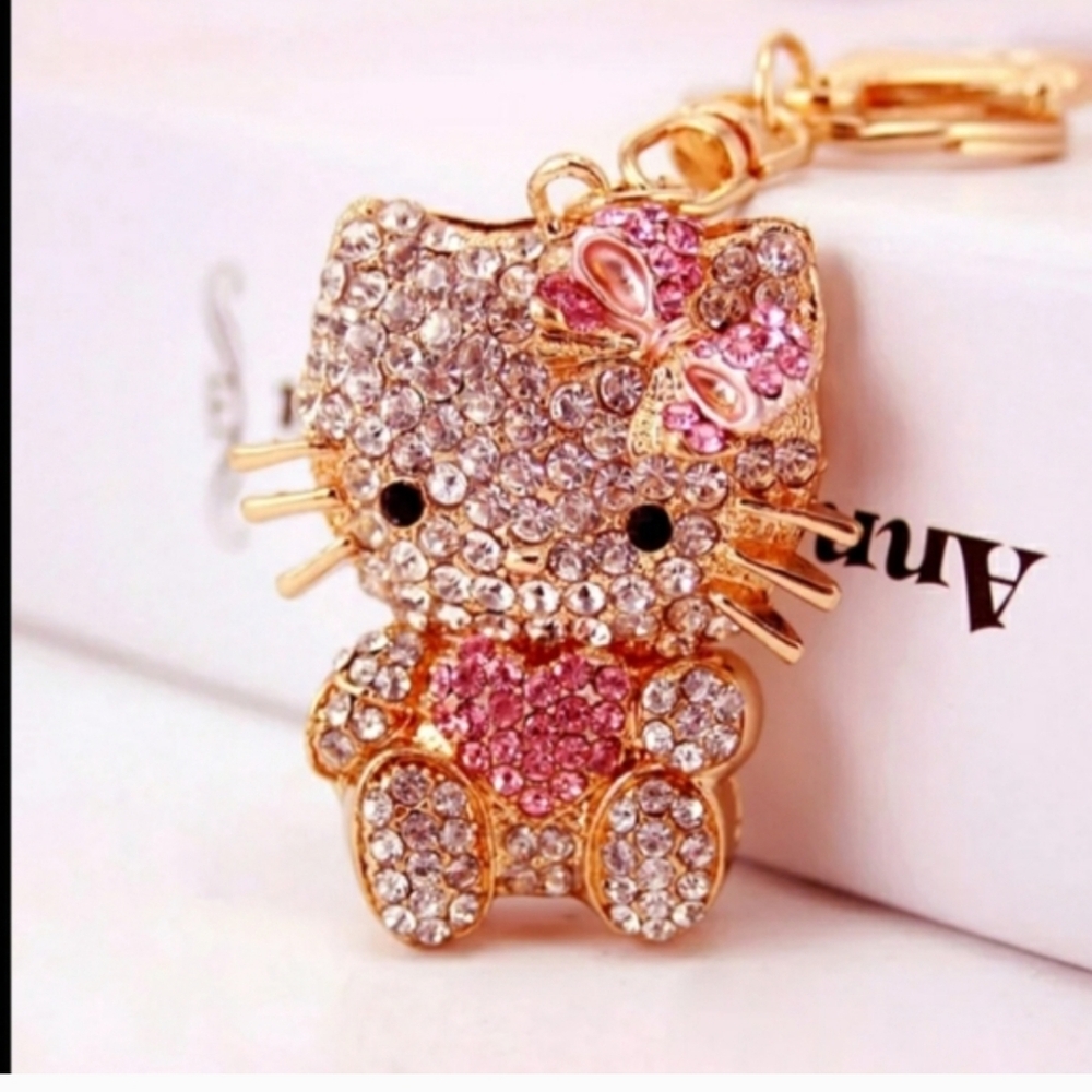 Hello Kitty Key Ring Or Purse Charm, NEW